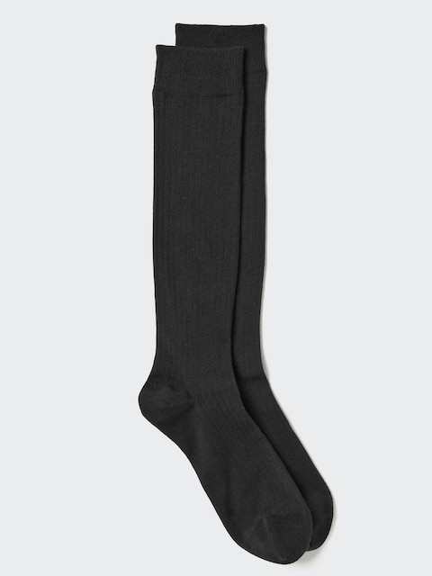 Мужские носки Uniqlo Wide Ribbed Knee High Socks