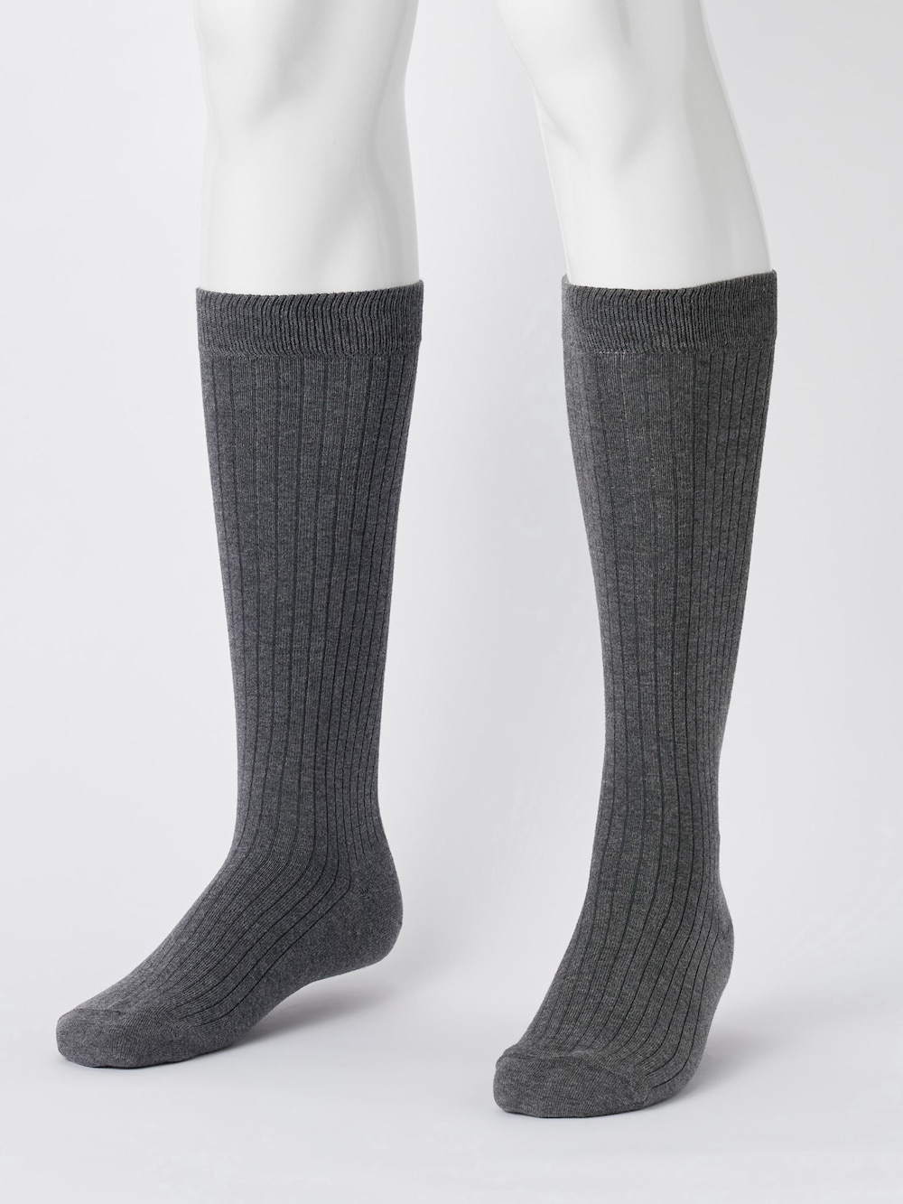 Мужские носки Uniqlo Wide Ribbed Knee High Socks — фото 2