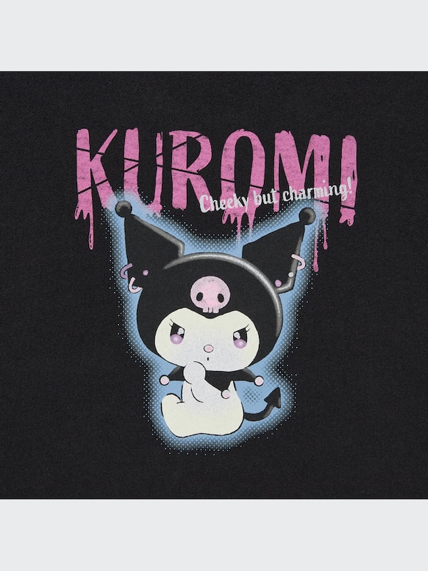 Sanrio Characters Long-Sleeve Sweatshirt (Kuromi)
