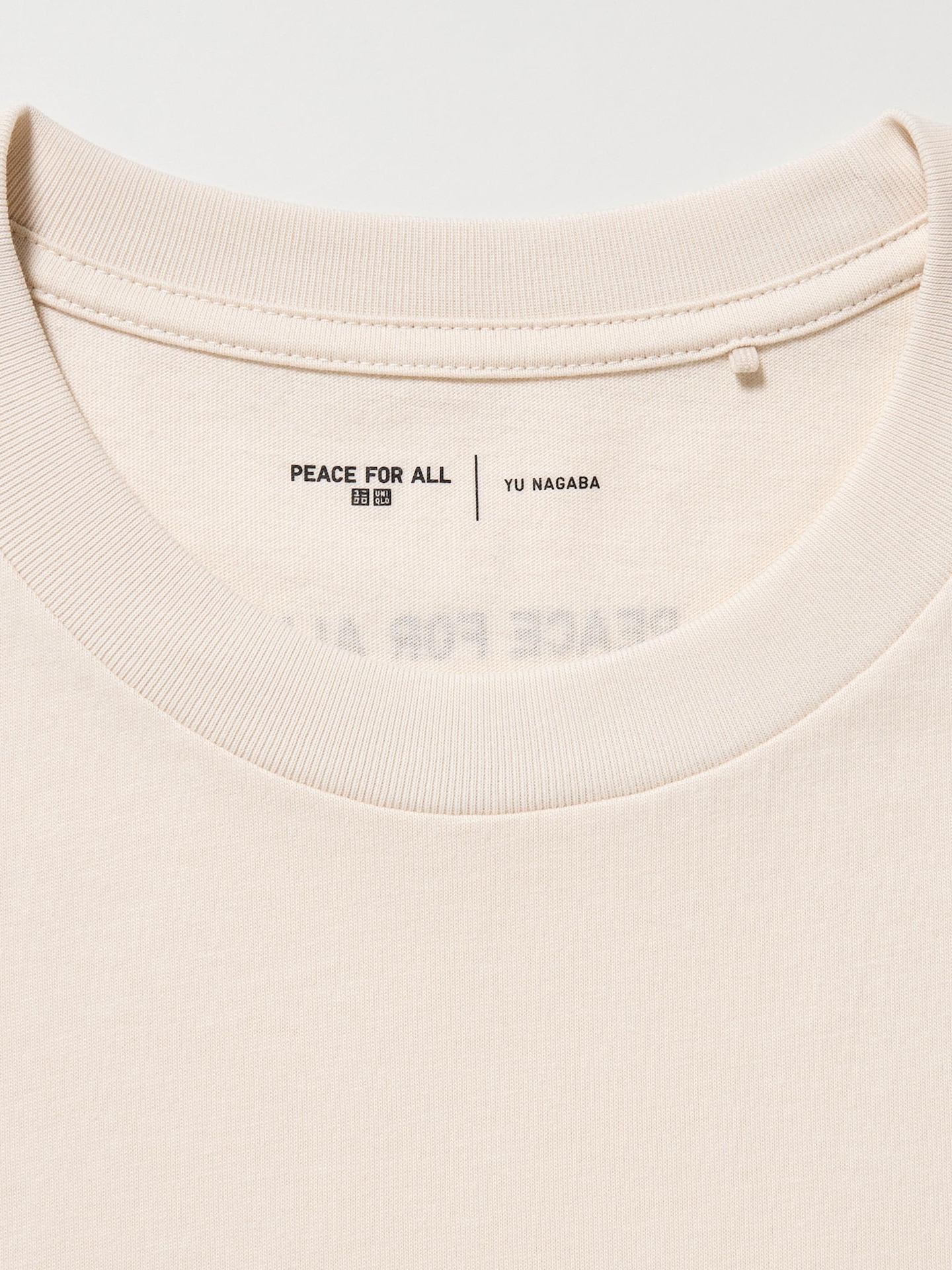 Футболка Uniqlo Peace For All с принтом, Yu Nagaba, цвет: Натуральный — фото 2