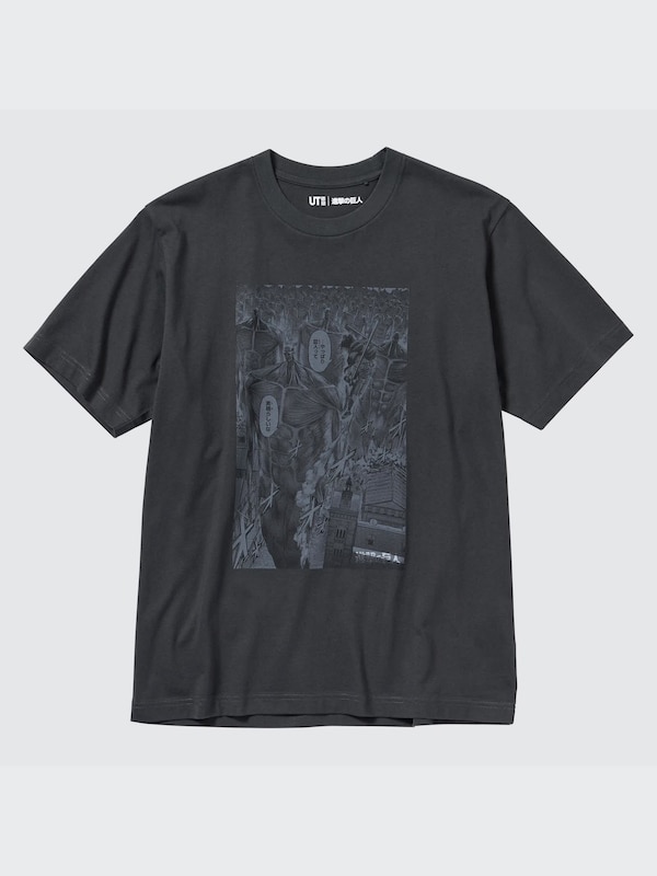 Attack On Titan Lineup On Black T-Shirt Attack On Titan Lineup On Black T-Shirt