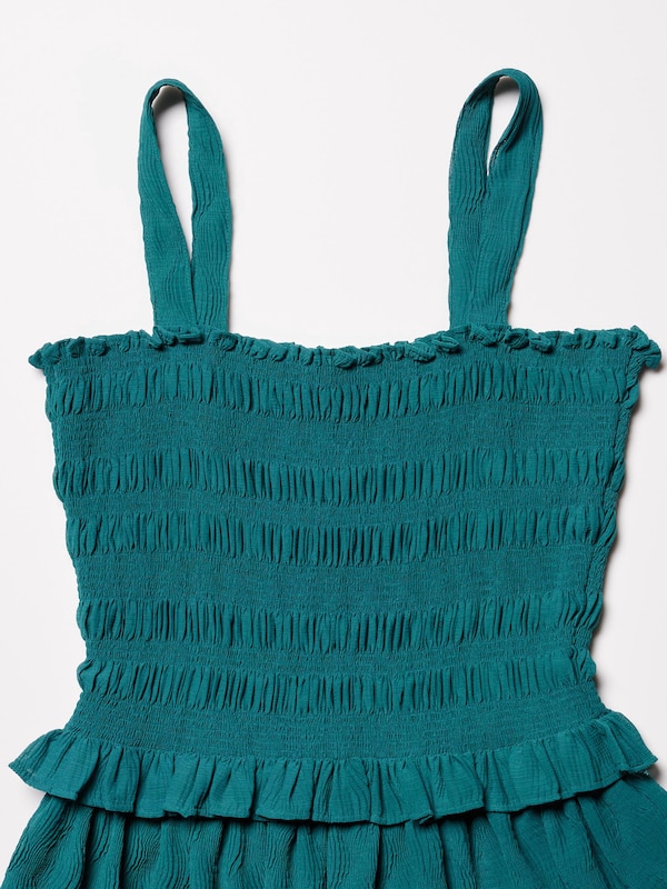 Krepp Trägerkleid (lang)