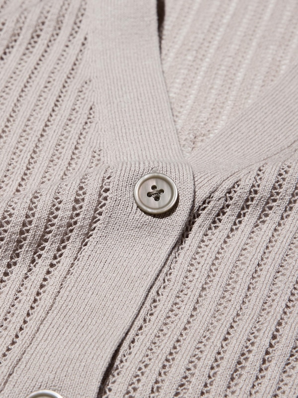 Mesh Short Cardigan | V-Neck