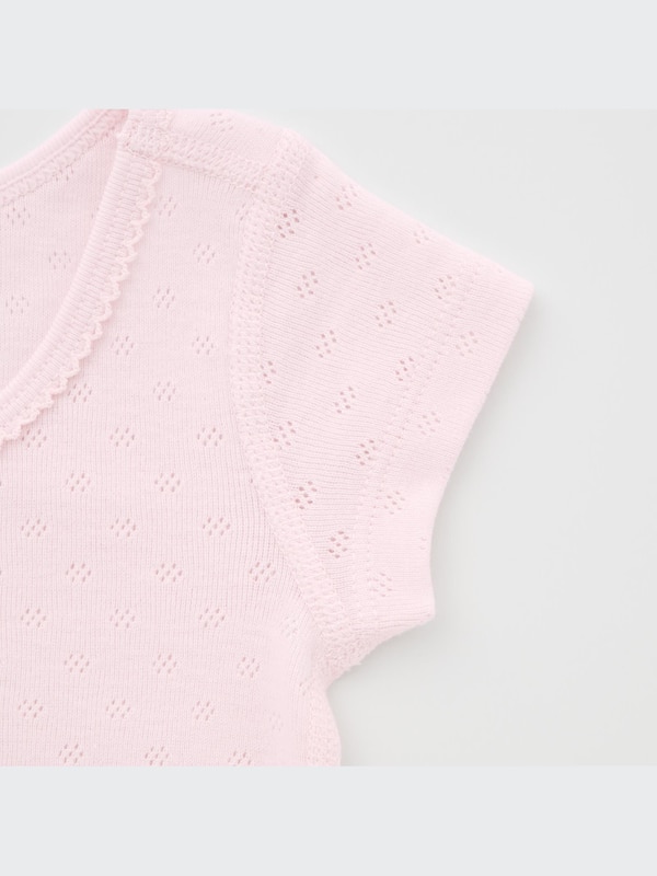 Cotton Ribbed Pointelle T-Shirt (2 Pack)