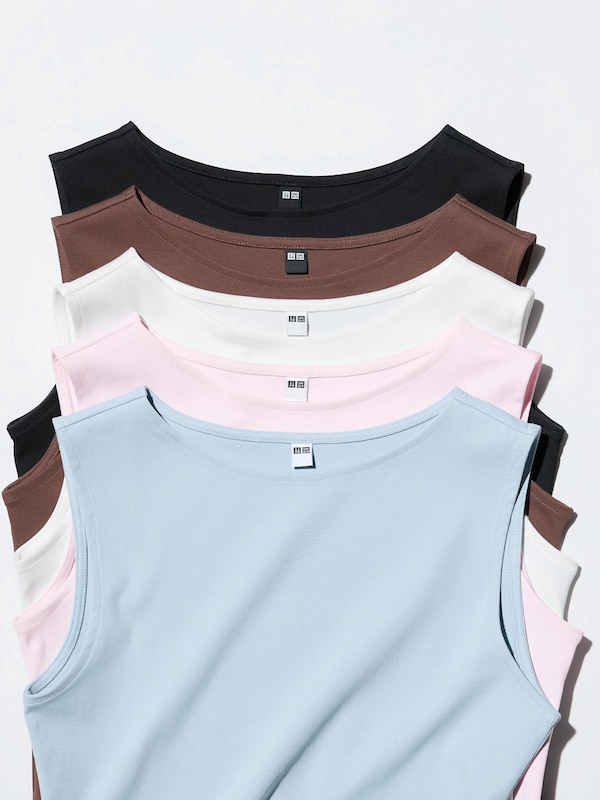 Boat Neck Sleeveless Top