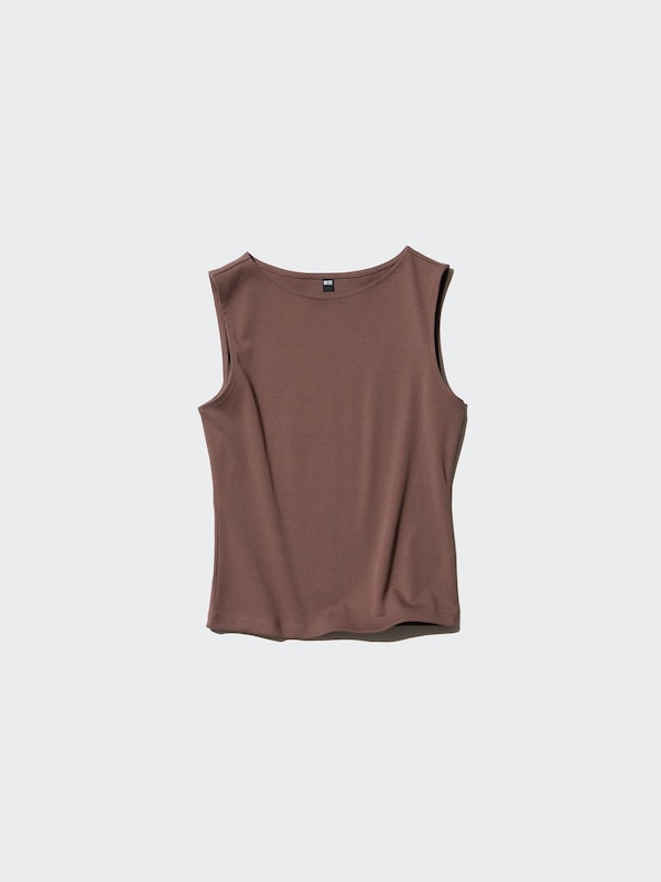 Boat Neck Sleeveless Top