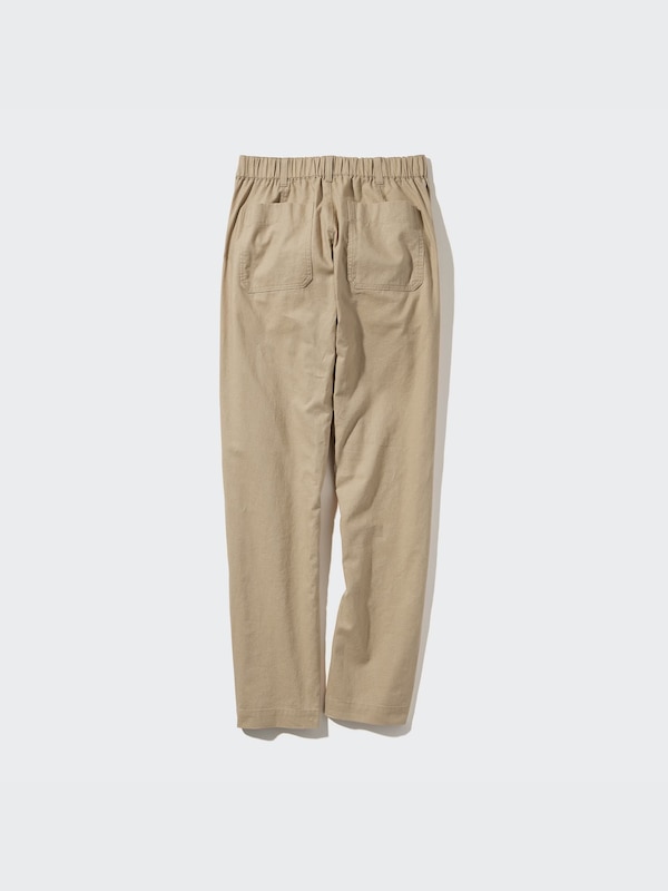 Linen Cotton Tapered Pants | Tall