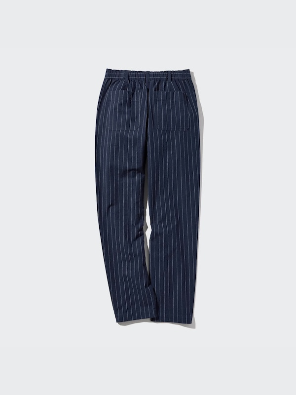 Linen Cotton Tapered Pants | Pinstripe | Tall