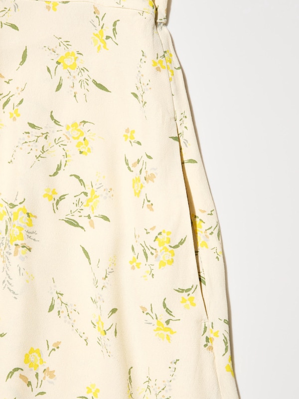 Printed V Neck Dress (Short Sleeved)