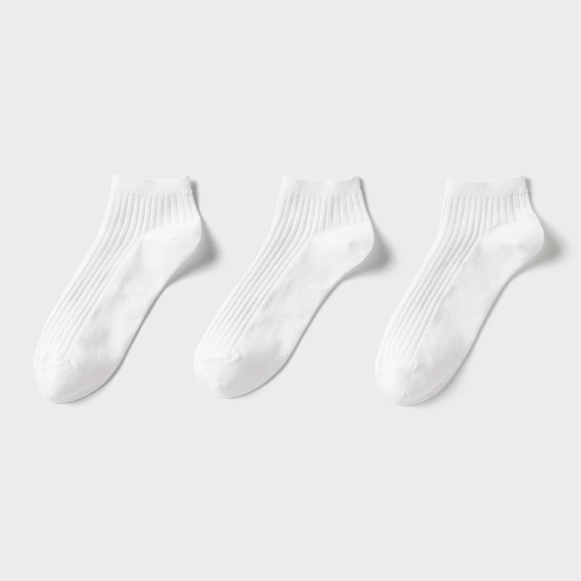 Ribbed Short Socks (3 Pairs) UNIQLO US