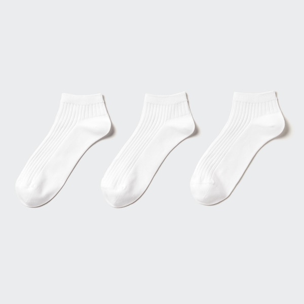 Ribbed Short Socks (3 Pairs) | UNIQLO US