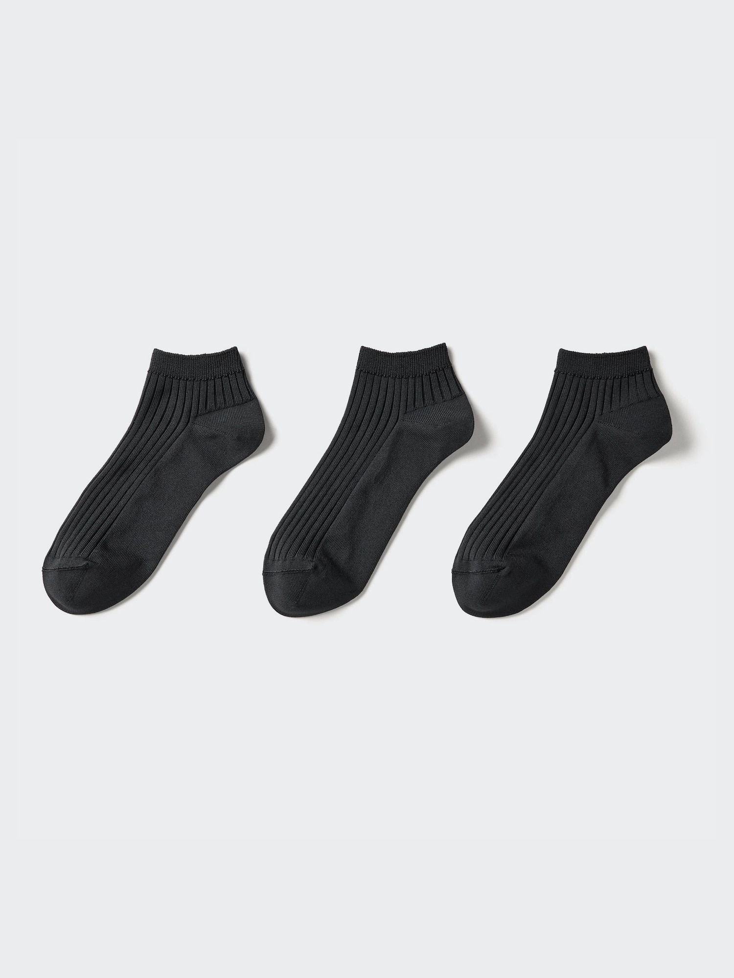 Women's Ribbed Short Socks (Three Pairs) | UNIQLO UK