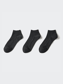 Short Socks (Ribbed, 3 Pairs)