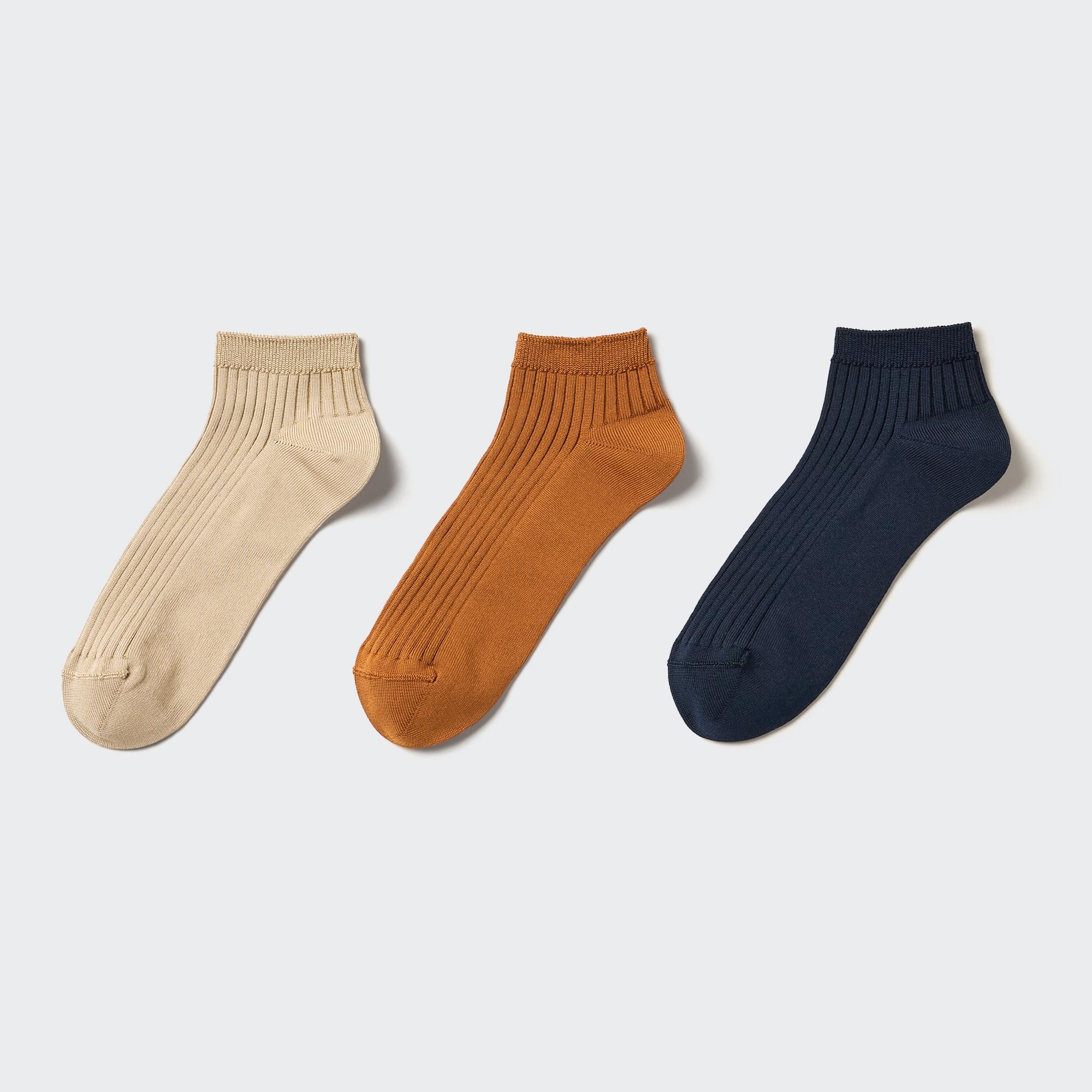 Ribbed Short Socks (3 Pairs)