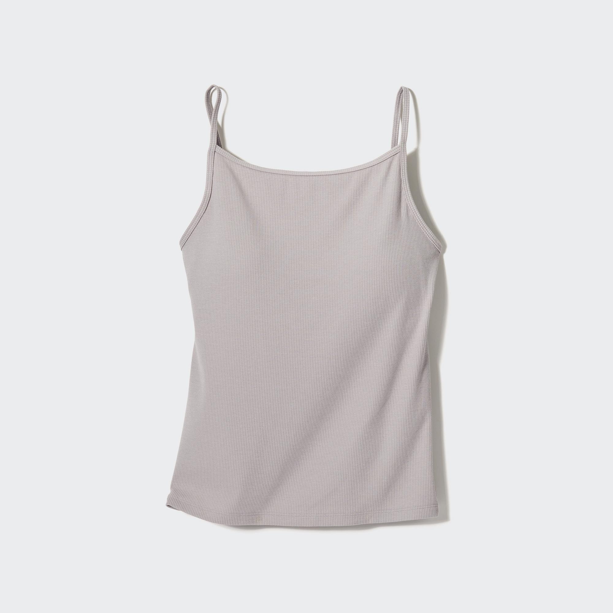 AIRism Cotton Boat Neck Camisole Bra Top | UNIQLO GB