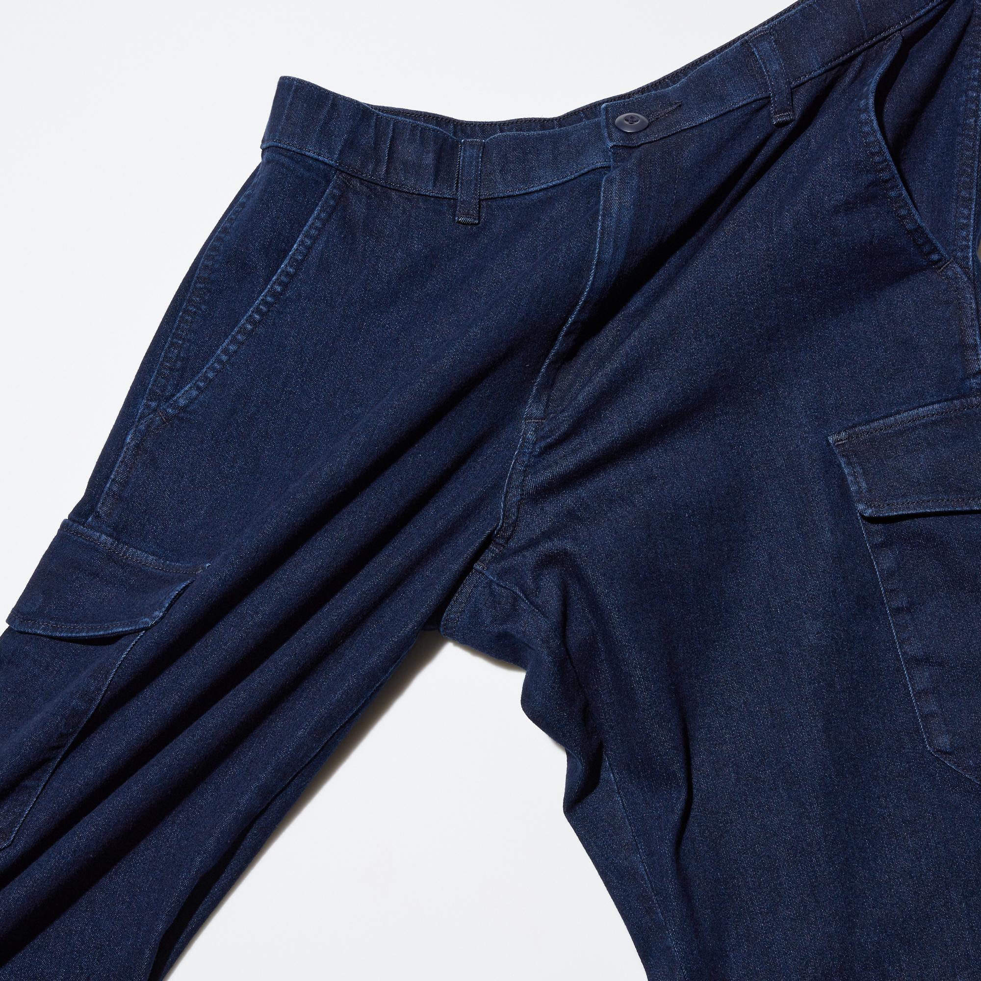 Denim Cargo Jogger Pants