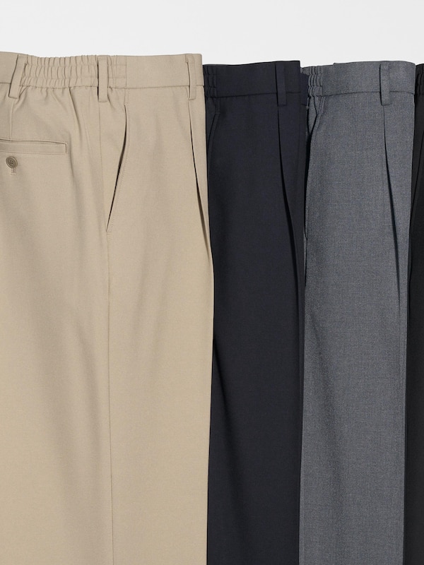 Pleated Wide Trousers
