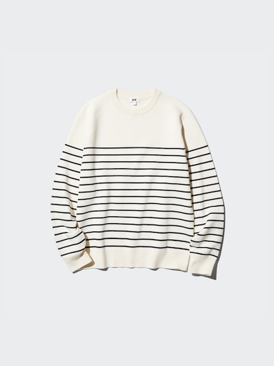 Washable Milano Ribbed Striped Crew Neck Sweater