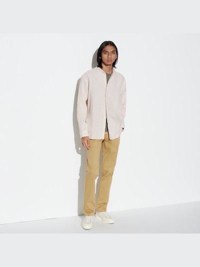 100% Premium Linen Shirt (Grandad Collar)
