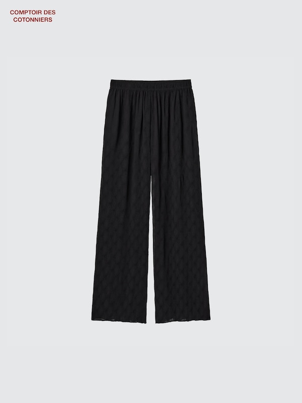 Crepe Wide Trousers