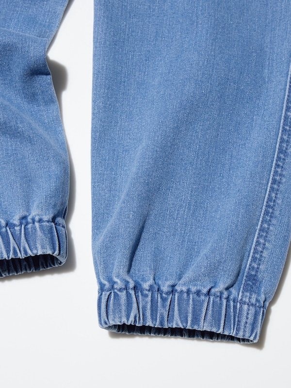 Stretch Denim Cargo Jogger Pants