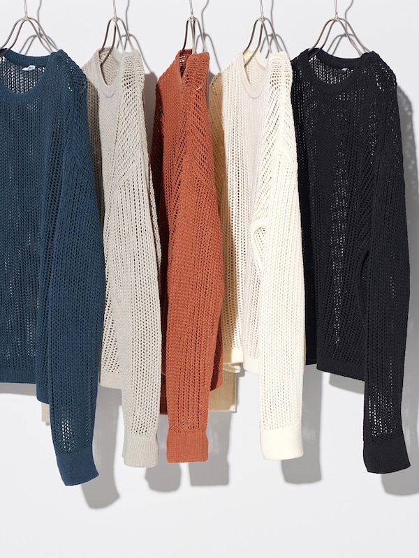 Mesh Crew Neck Jumper