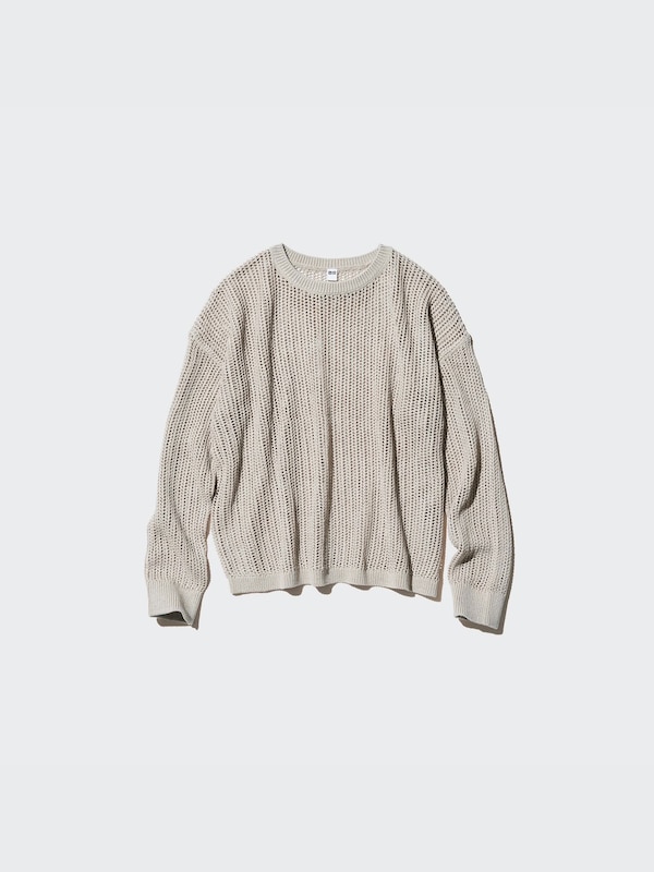 Mesh Crew Neck Jumper