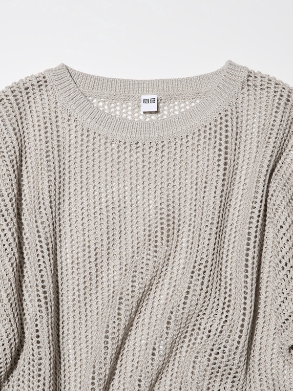 Mesh Crew Neck Jumper