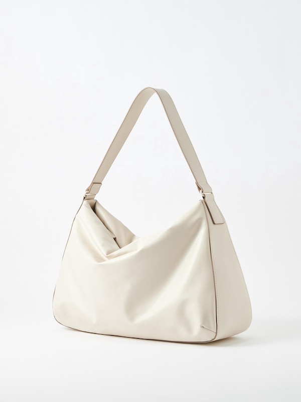 Faux Leather Puffy Bag