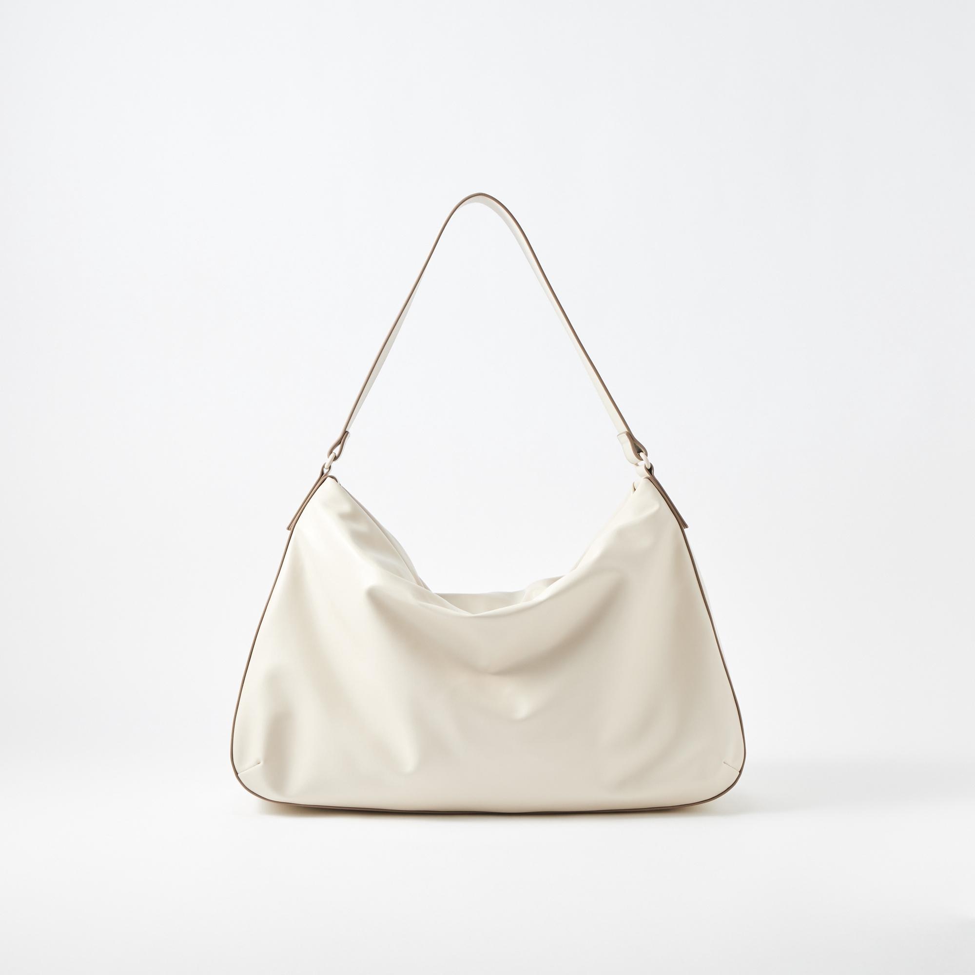 Faux Leather Puffy Bag