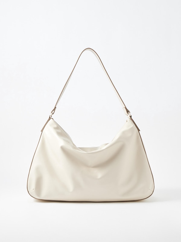 Faux Leather Puffy Bag