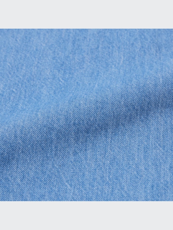 Denim Wide Straight Cargo Pants