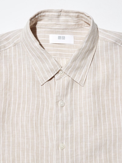 100 % Premium Leinen Hemd (gestreift)