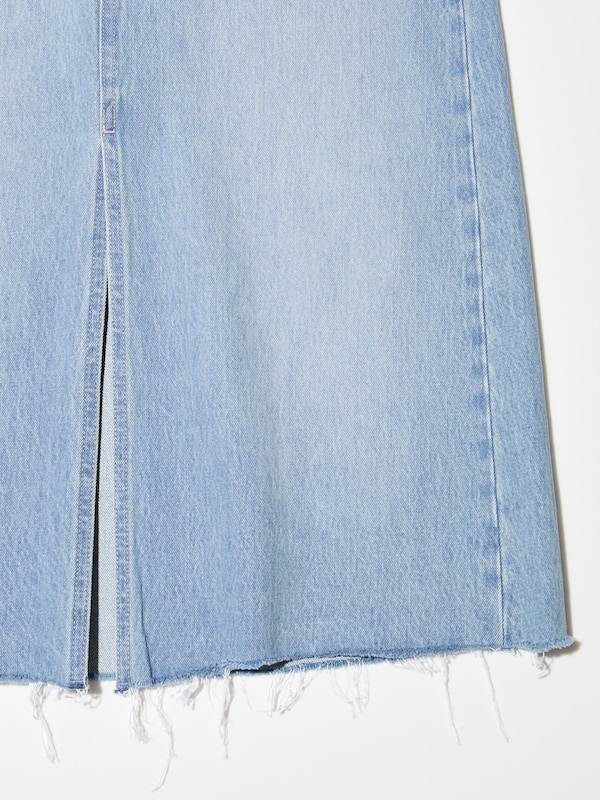 Langer Jeansrock (kurz)