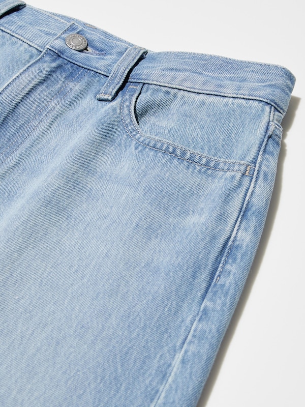 Langer Jeansrock (kurz)