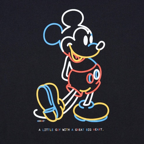 Uniqlo Boys size 7-8 tshirt blue Disney with Mickey Mouse and fishing boat