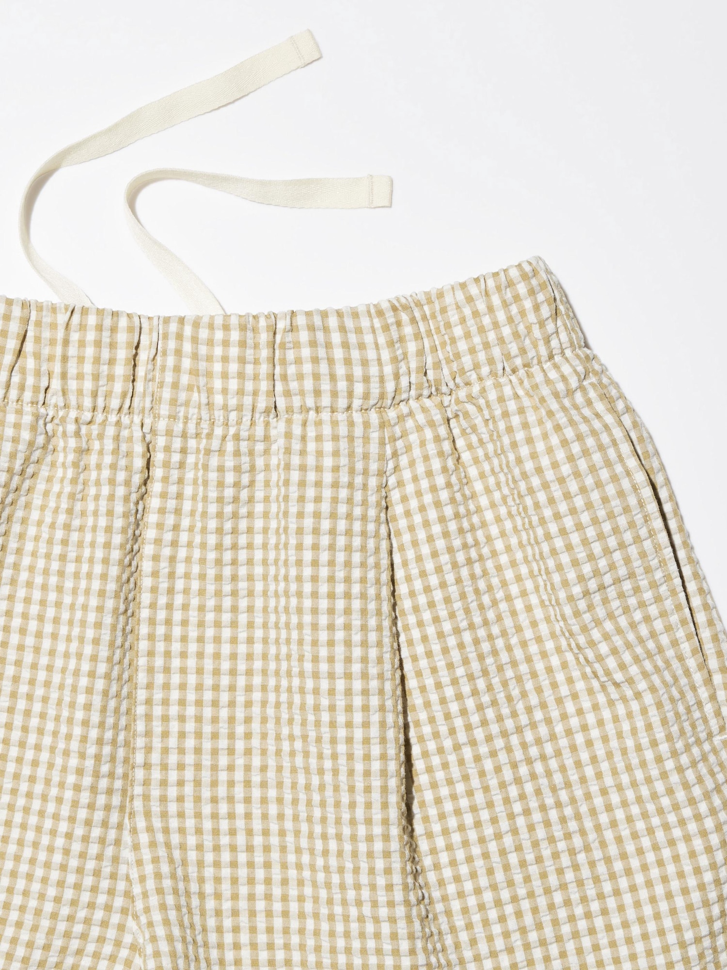 Women's Seersucker Easy Shorts (Gingham) | UNIQLO NL