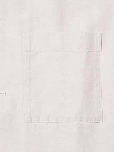 Linen Blend Relaxed Overshirt