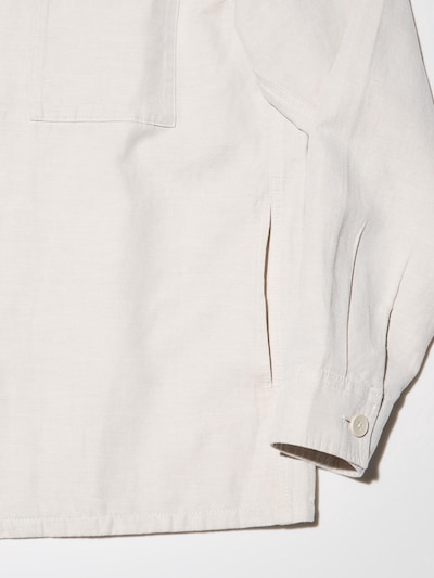 Linen Blend Relaxed Overshirt