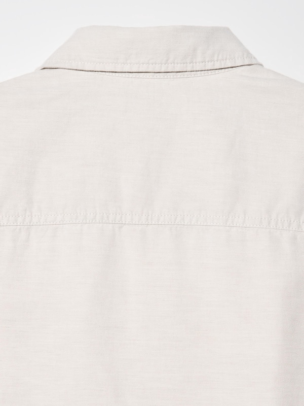Linen Blend Relaxed Overshirt