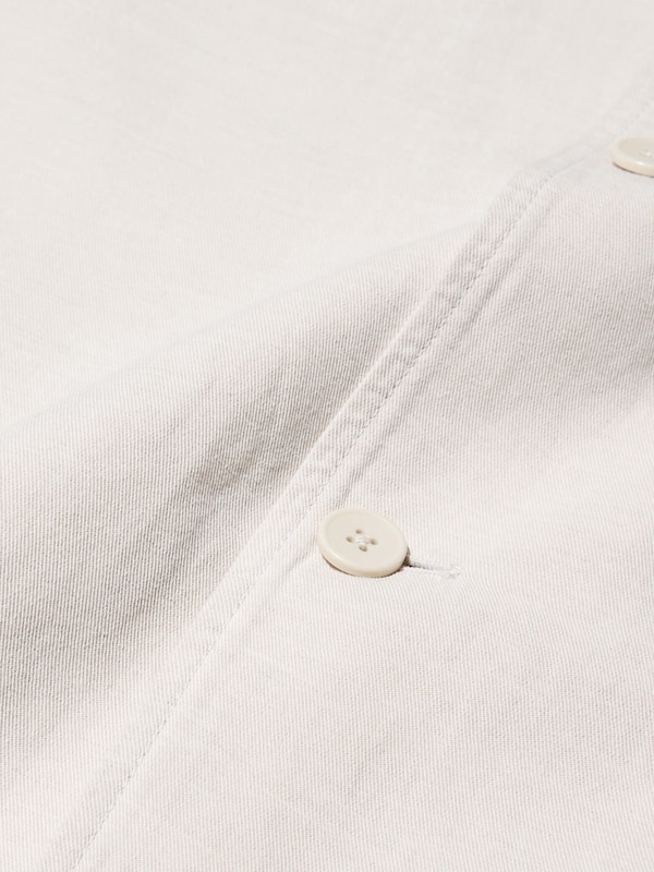 Linen Blend Relaxed Overshirt