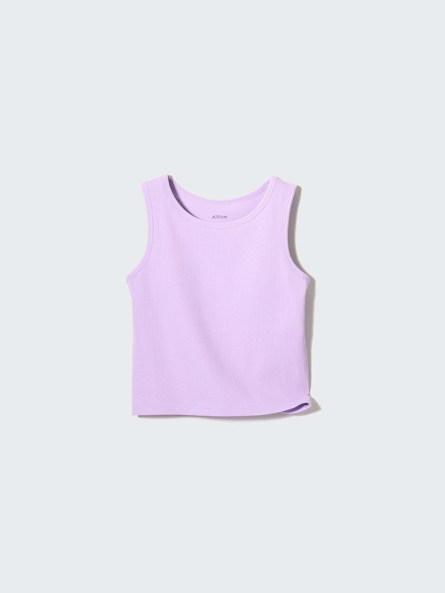 Airism Cotton Ribbed Cropped Bra Tank Top 