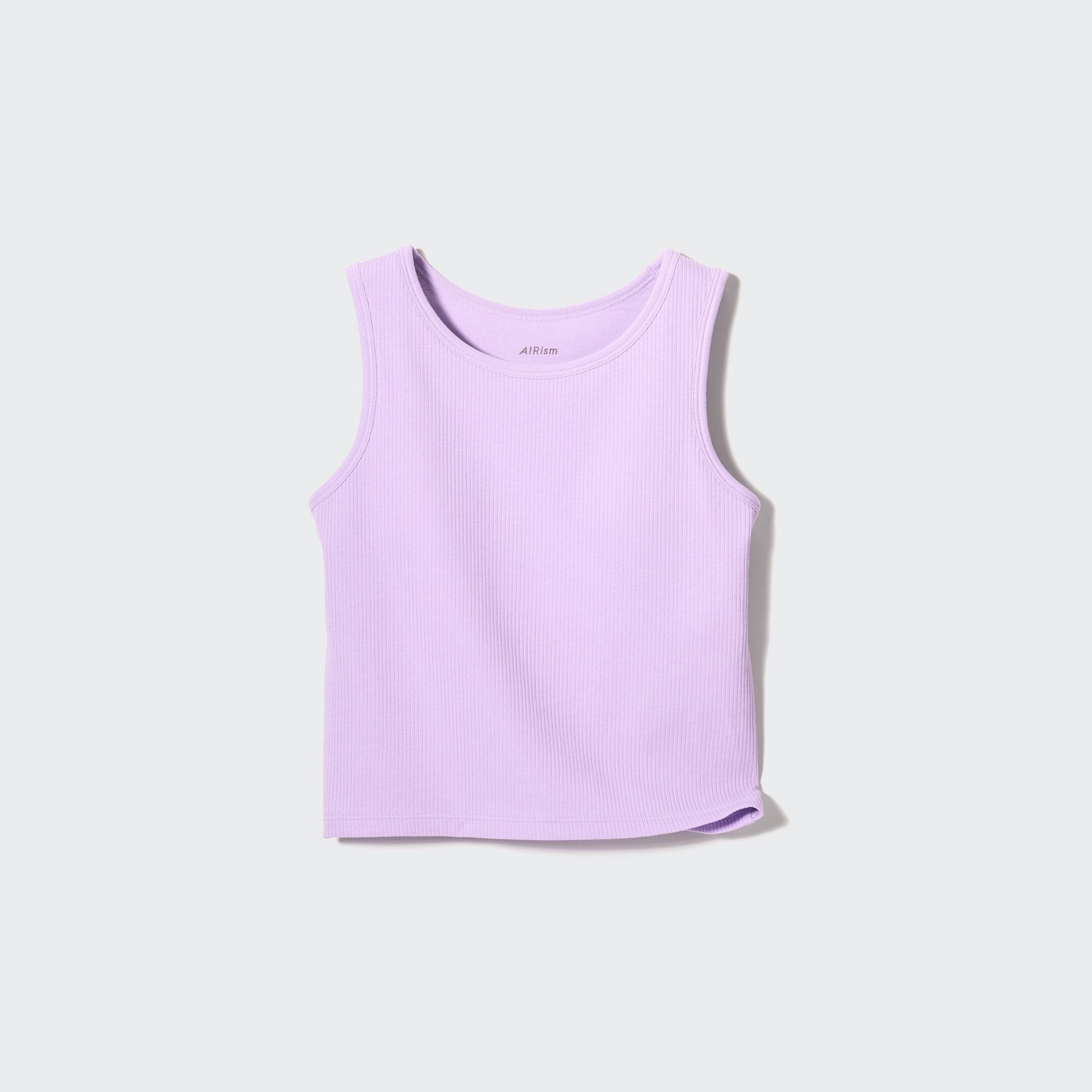 Girls AIRism Cotton Ribbed Sleeveless Bra Top | UNIQLO GB