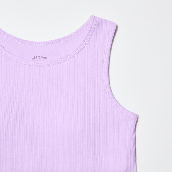 AIRism Cotton Ribbed Cropped Bra Tank Top | UNIQLO US