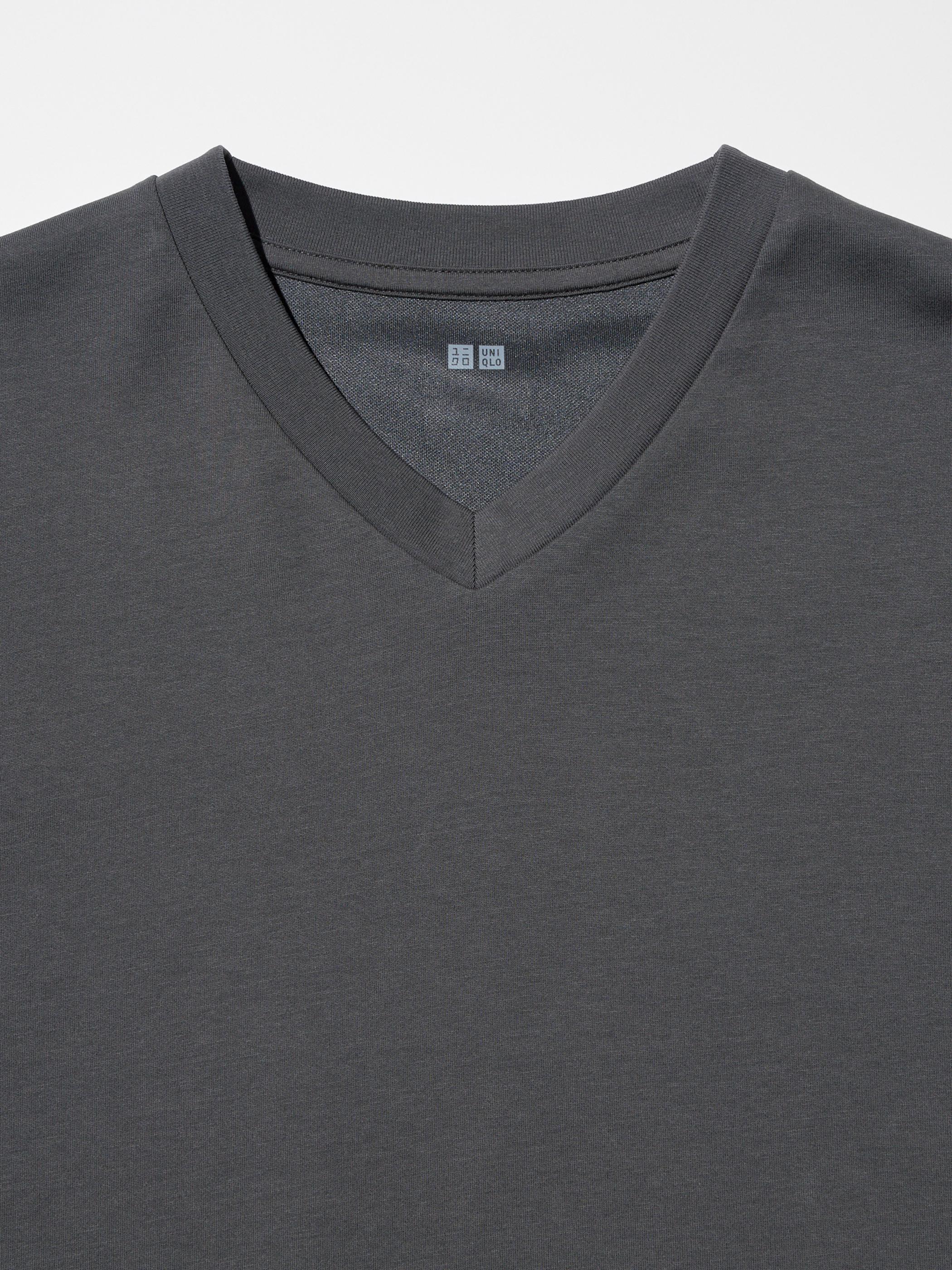Bellissima Men's Microfiber V-Neck Jersey - Half Sleeve, Black & White (2-Pack S/M & L/XL)