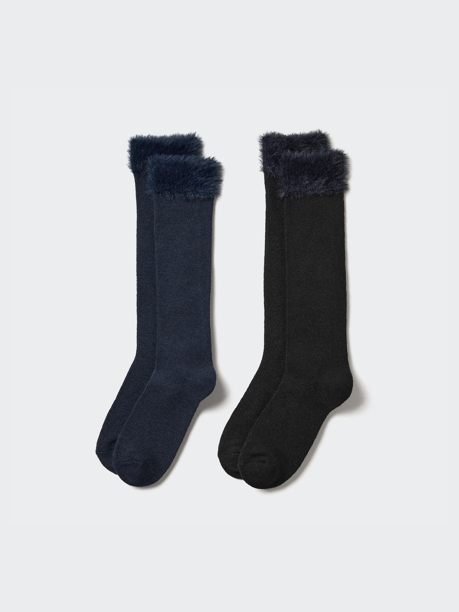 Kids Girls HEATTECH High Socks Shaggy 2 Pairs UNIQLO DE