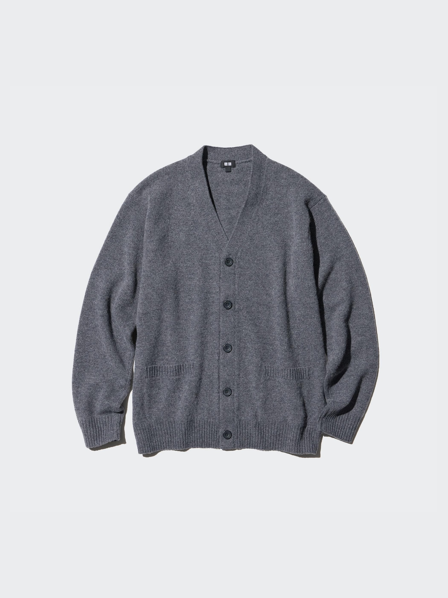 Men's 100% Lambswool V Neck Cardigan | UNIQLO UK