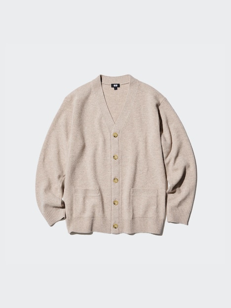 LAMBSWOOL V NECK CARDIGAN
