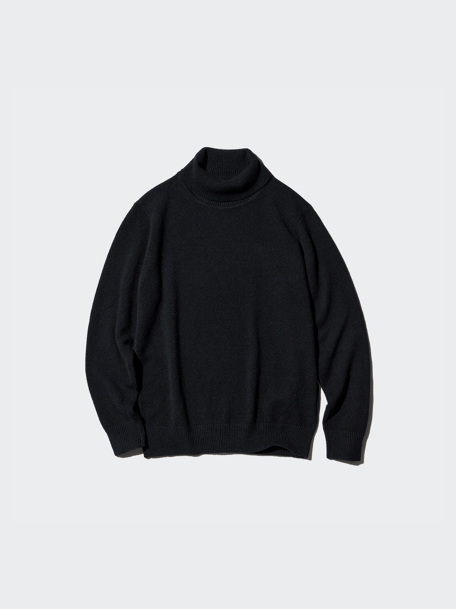 〈 I 〉WOOL TURTLE NECK JERSEY BLACK Lambswool Sweater | Turtleneck | UNIQLO US