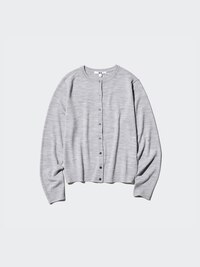 Merino Crew Neck Cardigan